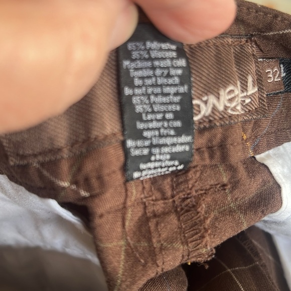 O’NEAL Men's Brown Plaid 🩳 Shorts - Picture 4 of 7